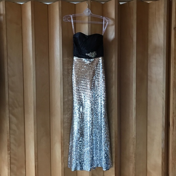 Strapless full length sequenced dress - Picture 1 of 1